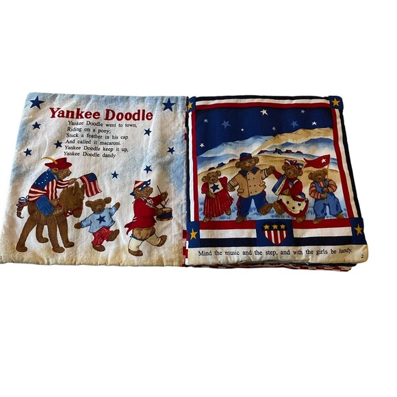 Yankee Doodle Songbook Fabric Cloth Handmade Childrens Vintage - Picture 4 of 7